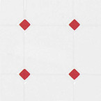 Dollhouse Flooring Red & White Octagon Dollhouse Vinyl Floor