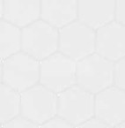 White Large Hex Vinyl Dollhouse Tile Floor