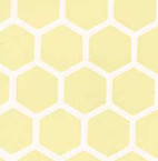 Yellow Large Hex Vinyl Dollhouse Tile Floor