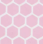 Pink Large Hex Vinyl Dollhouse Tile Floor