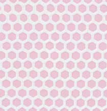 Pink Small Hex Vinyl Dollhouse Tile Floor