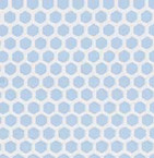 Blue Small Hex Vinyl Dollhouse Tile Floor
