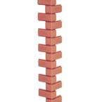 Dollhouse Brick Siding Common Joint Corner, 111/2"L
