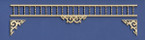 Adjustable Fretwork Spandrel for Victorian Dollhouse
