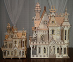 Comparison View of the new Victorian Dollhouse LCC-DH-002 compared to the NEW LCC-DH-003