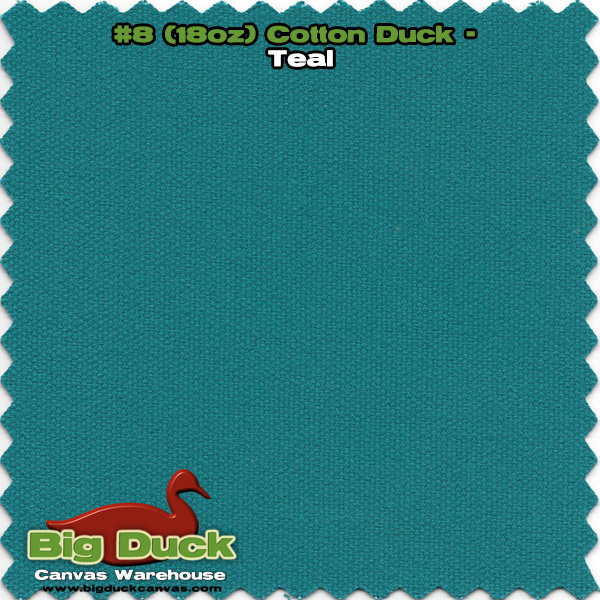 Number 8/60" Wide Cotton Canvas/ Duck Fabric Wholesale Teal