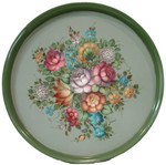 P2008 French Floral Round Tray $5.95
