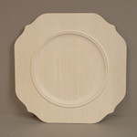Scalloped Beaded Square Plate