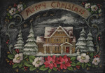 DVD1011 Christmas Floor Cloth