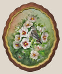 DVD1043 Pied Flycatcher and Rose of Sharon