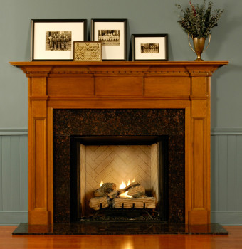 Be the envy of your friends with this gorgeous custom wood fireplace mantel.