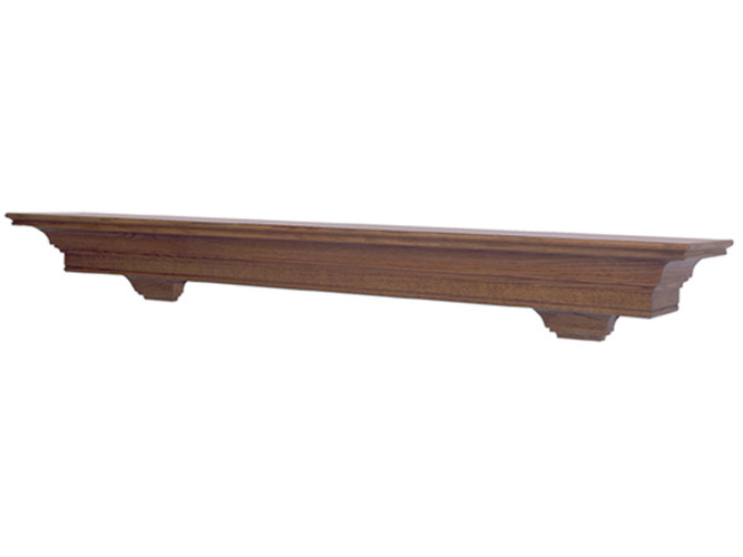 Simple yet stylish mantel shelf.