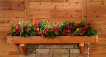 Cedar Mantel Shelf