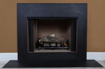 Black Slate fireplace facing.