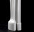 Beautiful French lines that extend down to the base of the marble mantel.