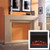 Place a mantel on the wall, cut a hole in the wall that is approximately 30"W  x  28"H  x  8"D to house the electric insert, and you've created a grand fireplace focal point.  Mantel not included in the price.