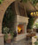Beautiful Outdoor Fireplace setting in Montecito