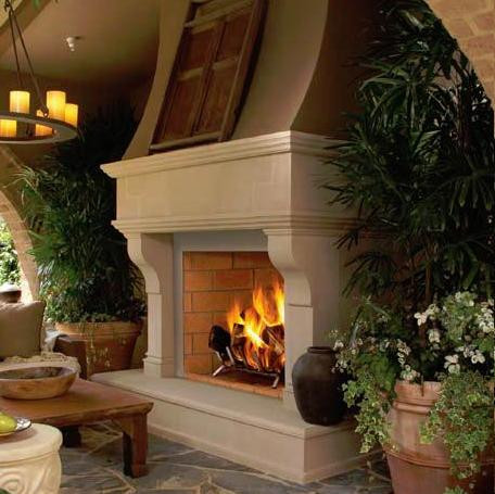 Santa Barbara Indoor/Outdoor Stone Mantel