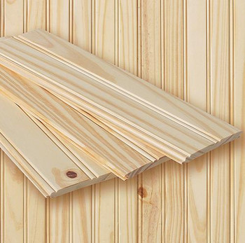 Knotty Pine Beaded tongue and groove planking