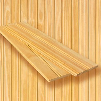Clear Pine Beaded tongue and groove planking - 8 running feet