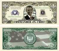 Barack Obama Million Dollar Novelty Bills