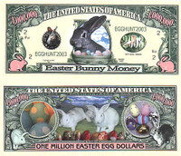 Easter Egg One Million Dollar Bill