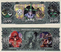 Mardi Gras One Million Dollar Bill