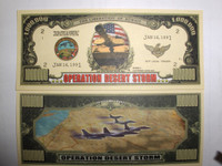 Operation Desert Storm One Million Dollar Bill
