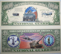 U.S National Guard One Million Dollar Bill