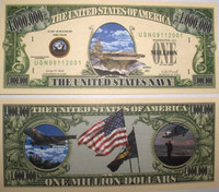 U.S Navy One Million Dollar Bill