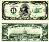 Classic One Million Dollar Bill