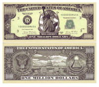 Traditional One Million Dollar Bills
