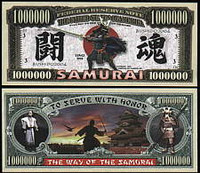 Samurai One Million Dollar Bill