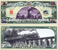 MAIL RUN-3 CENT STAMPS