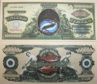 Pisces Zodiac One Million Dollar Bill 