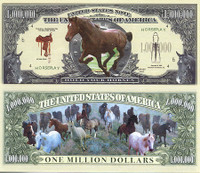 Horse One Million Dollar Bill