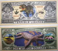 Jurassic One Million Dollar Bill