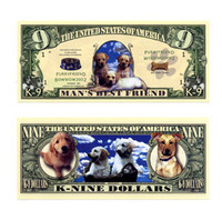 K-9 Dog Dollar Bill