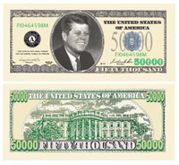 $50,000.00 JFK CASINO PARTY MONEY