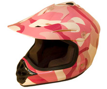 Pink Kids MX Helmet