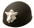 Wolf Chrome Motorcycle Helmet Attachment