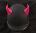 Red Motorcycle Helmet Horns
