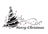 Holiday wall decals, Christmas wall decals, winter wall decals, christmas tree decals