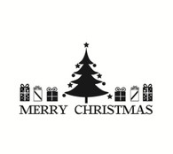 Holiday wall decals, Christmas wall decals, winter wall decals, presents, christmas tree decals