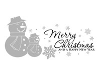 Holiday wall decals, Christmas wall decals, snowman wall decals, winter wall decals