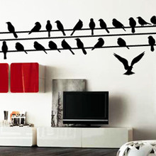 Bird Wall Decals, birds on a wire