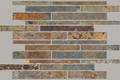Multi color Stick slate mosaic