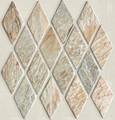 Desert sage Harlequin slate mosaic