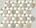 Desert sage Pin wheel slate mosaic