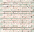 Brick pattern San Cristo travertine mosaic